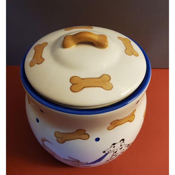 Ceramic Dog Treat Jar - Picture 2 of 4